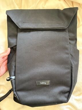 Bellroy Melbourne Black Men's Roll-Top compact Backpack